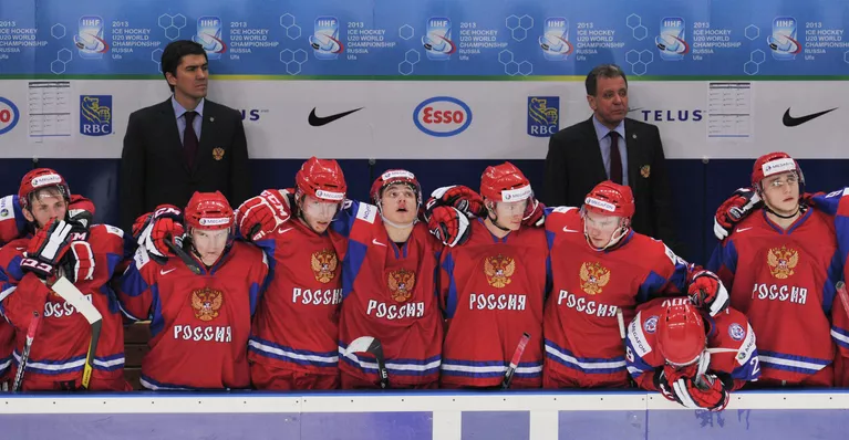 Игровой момент матча Швеция – Россия Игровой момент матча Швеция – Россия