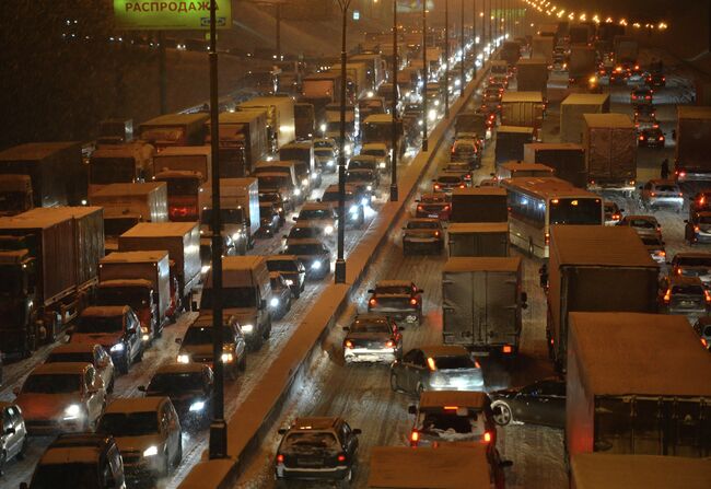 Автомобильные пробки в Москве