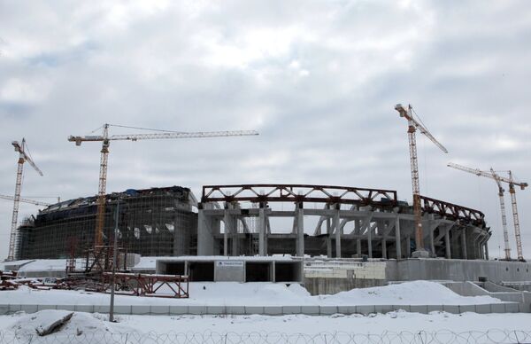 Строительство стадиона Санкт-Петербург