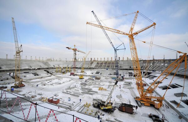 Строительство нового стадиона футбольного клуба Спартак