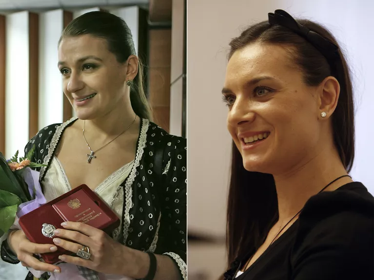 Анастасия Мельникова и Елена Исинбаева (слева направо) Анастасия Мельникова и Елена Исинбаева (слева направо)