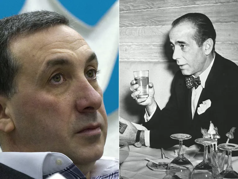 Евгений Гинер и Хамфри Богарт (слева направо) Евгений Гинер и Хамфри Богарт (слева направо)