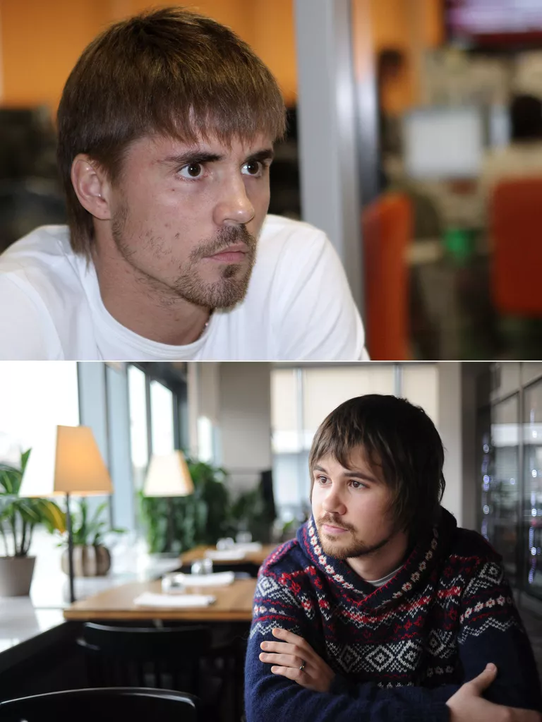 Дмитрий Торбинский (сверху) и Вася Обломов Дмитрий Торбинский (сверху) и Вася Обломов