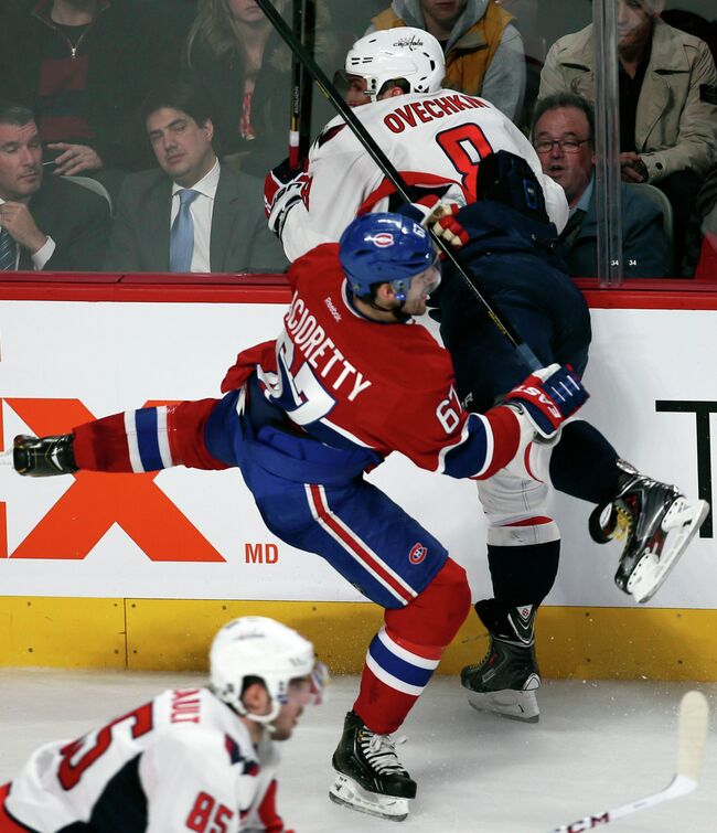 Игровой момент матча Вашингтон - Монреаль