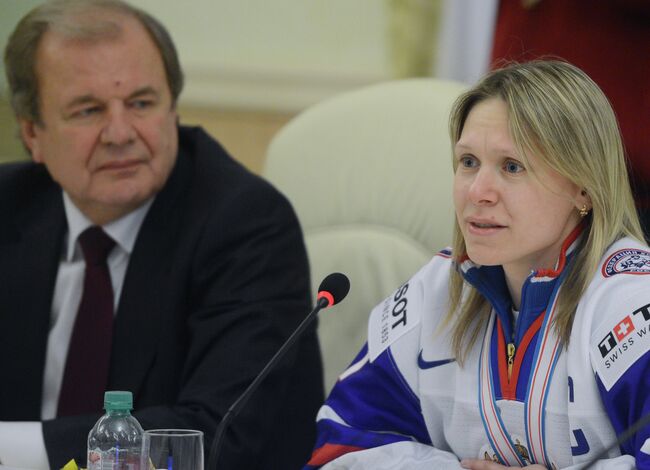 Встреча женской сборной России по хоккею