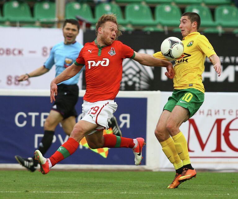 Игровой момент матча Кубань - Локомотив Игровой момент матча Кубань - Локомотив