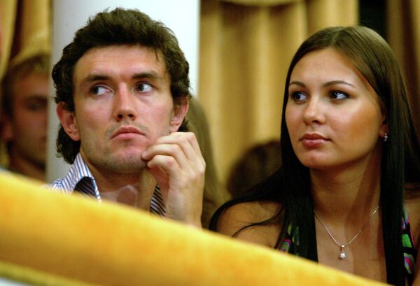 Инна Жиркова с супругом футболистом Юрием Жирковым