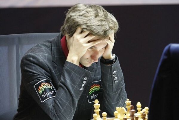Российский шахмастист Сергей Карякин на турнире в Норвегии