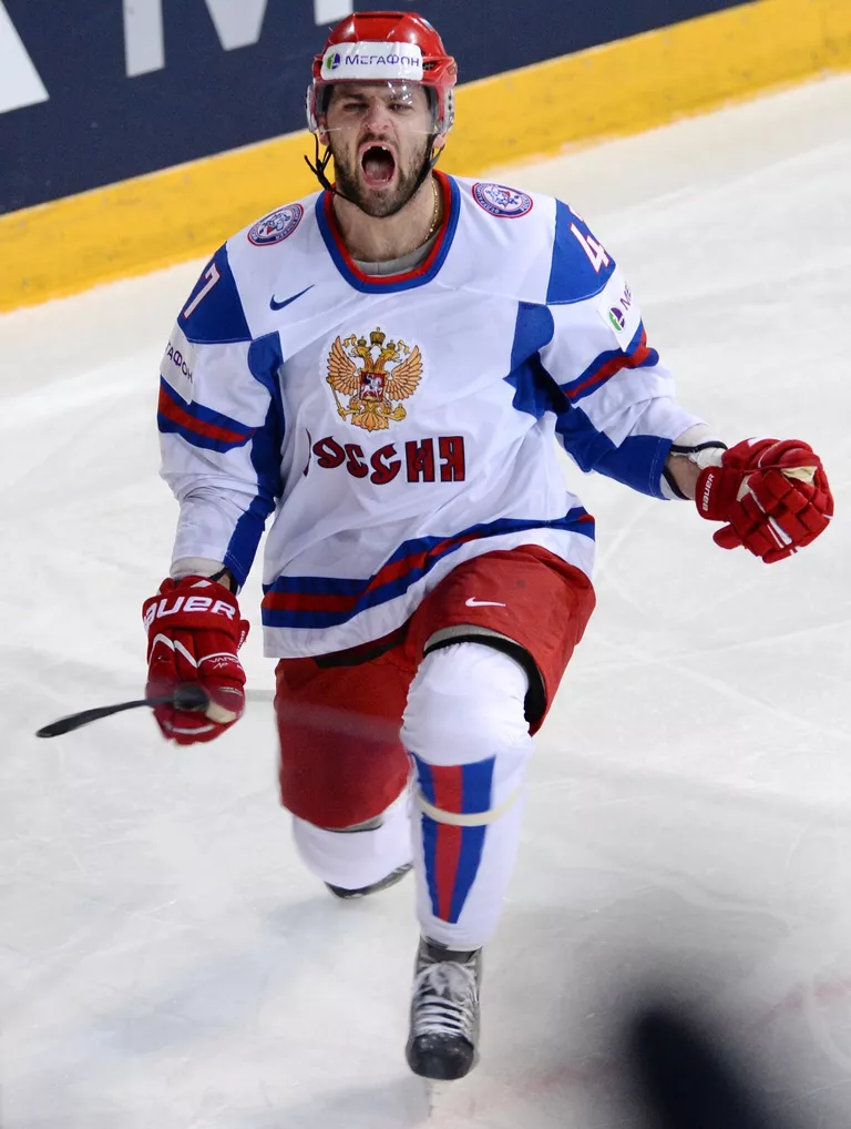 Игрок сборной России Александр Радулов Игрок сборной России Александр Радулов