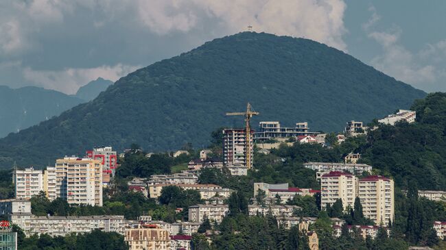 Города России. Сочи. Вид на гору Ахун