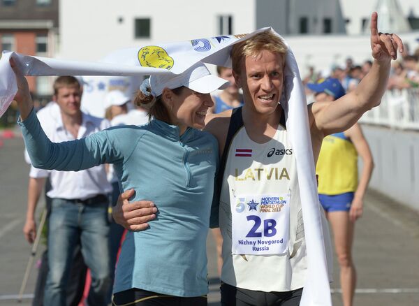 Латвийские спортсмены Денис Черковскис и Елена Рублевска