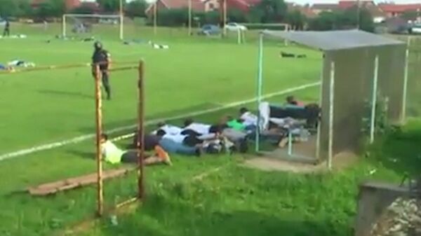 Спецназ прервал футбольный матч в Румынии