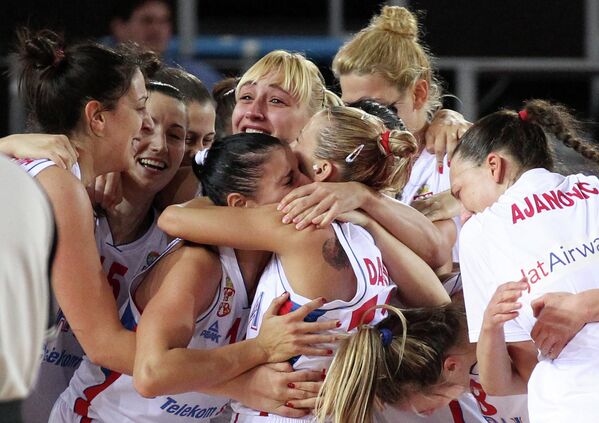 Баскетбол. Чемпионат Европы. Женщины. Матч Сербия - Италия