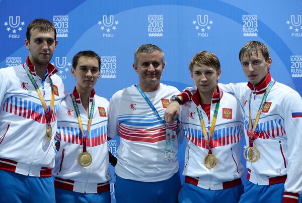 Никита Проскура, Камиль Ибрагимов, Кристиан Бауэр, Николай Ковалев и Вениамин Решетников (слева направо)