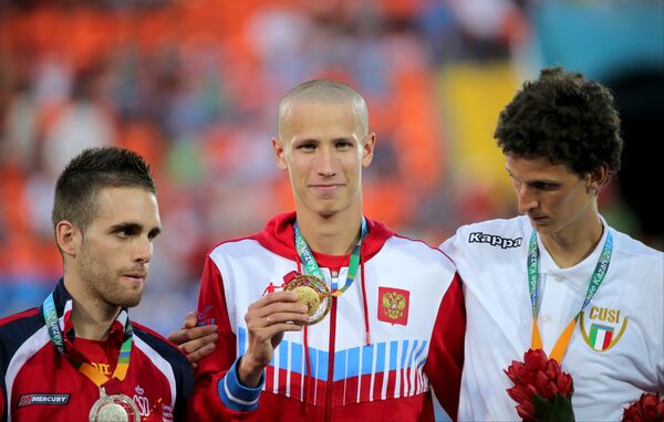 Себястьян Роа Мартос (Испания) - серебряная медаль, Ильгизар Сафиуллин (Россия) - золотая медаль, Патрик Насти (Италия) - бронзовая медаль.
