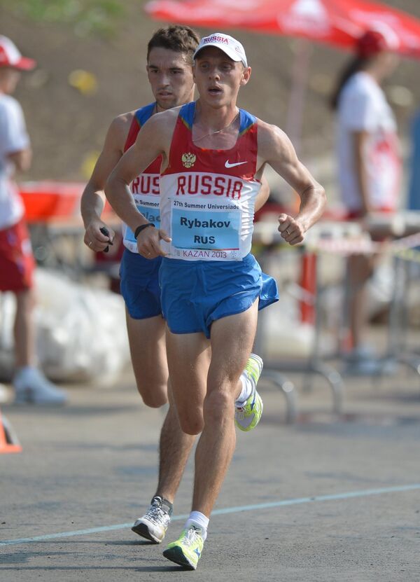Российские бегуны в полумарафонском забеге на Универсиаде