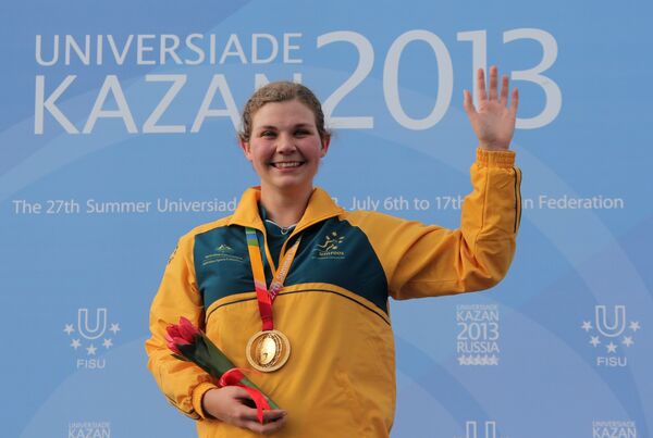 Кэтрин Скиннер (Австралия), завоевавшая золотую медаль на соревнованиях по стендовой стрельбе
