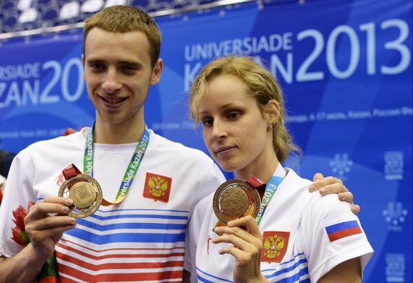 Российские спортсмены Александр Шибаев и Антонина Савельева