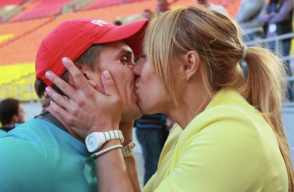 Спортсмен Дмитрий Тарабин с женой, спортсменкой Марией Абакумовой