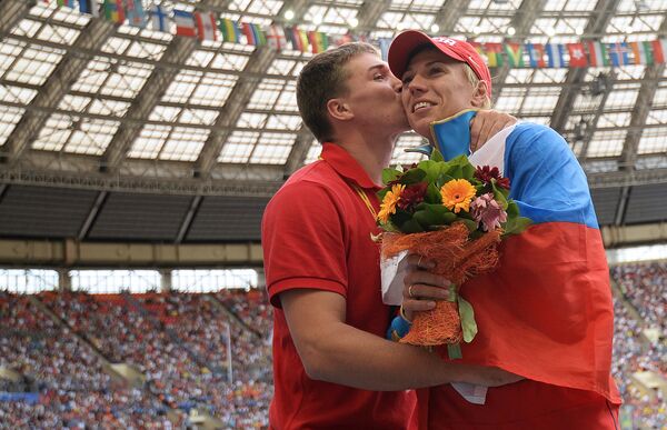 Российские спортсмены Дмитрий Тарабин и Мария Абакумова