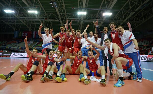 Волейболисты молодежной сборной России