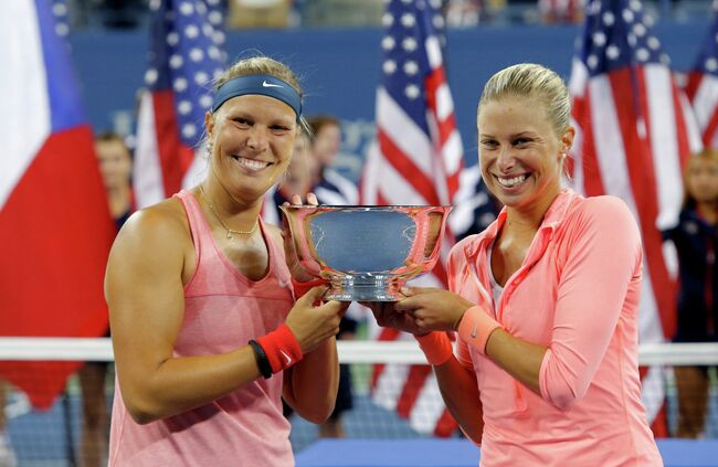 Андрея Главачкова и Люция Градецкая - победительницы US Open-2013 в парном разряде