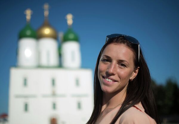 Российская конькобежка Екатерина Лобышева