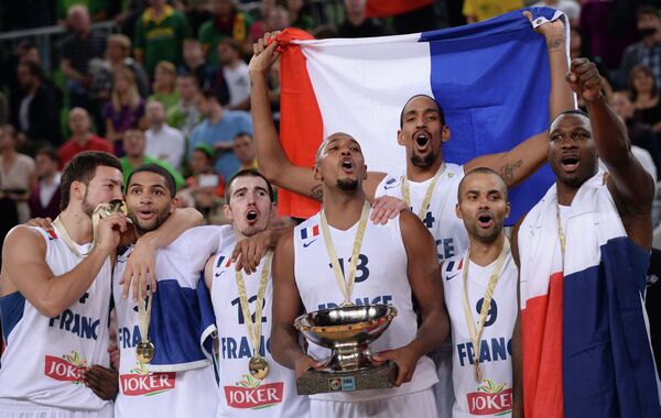 Баскетболисты сборной Франции