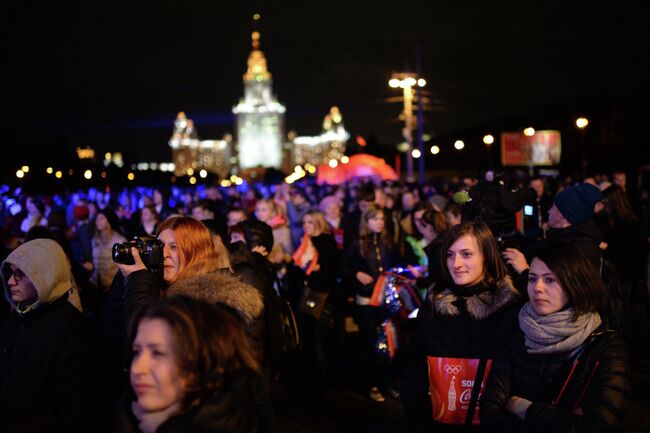 Эстафета Олимпийского огня. Москва. День 1