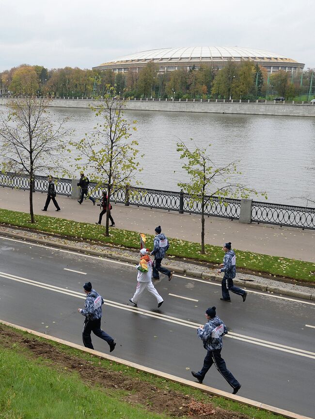 Эстафета Олимпийского огня. Москва. День 1