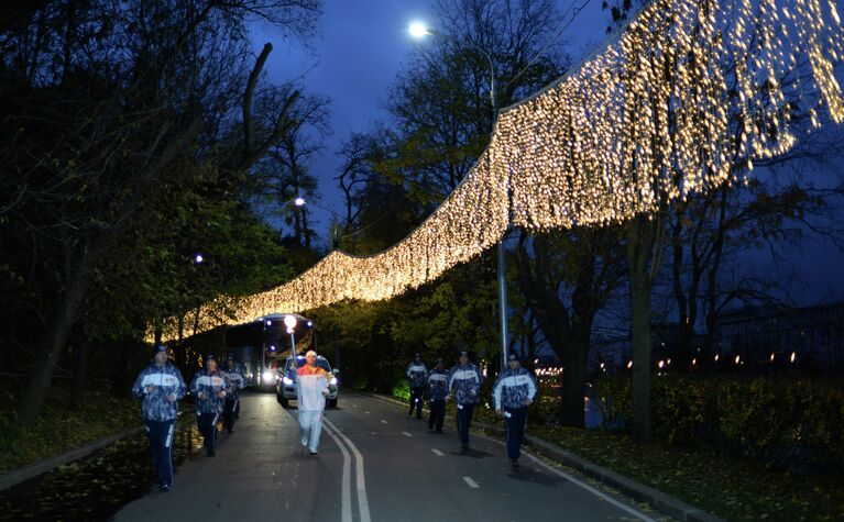 Эстафета Олимпийского огня. Москва. День 2