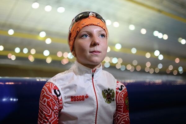 Российская конькобежка Елизавета Казелина