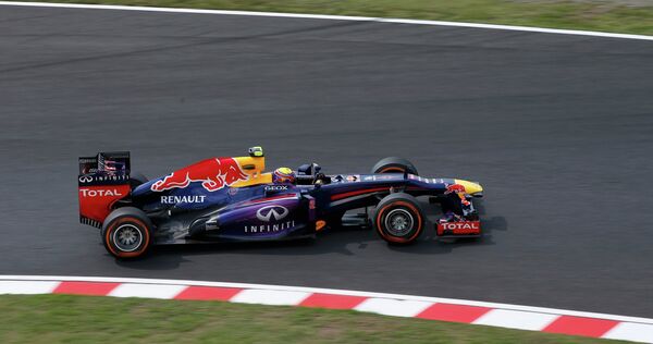 Марк Уэббер во время квалификации Гран-при Японии