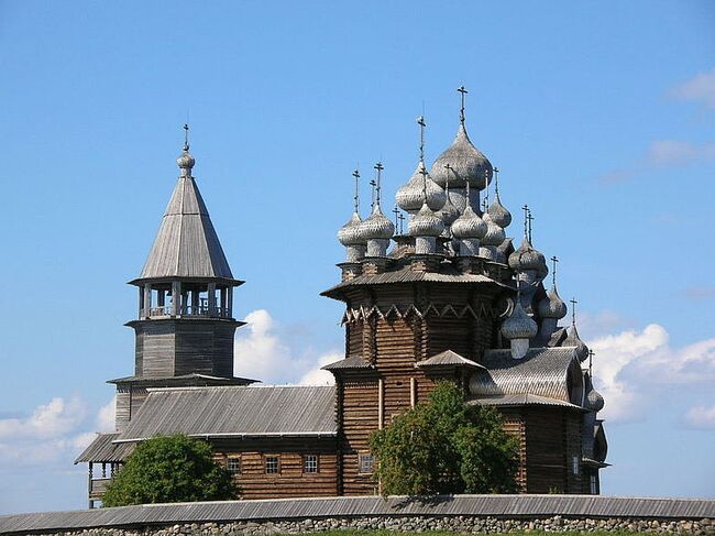 Кижи остров на Онежском озере в Карелии