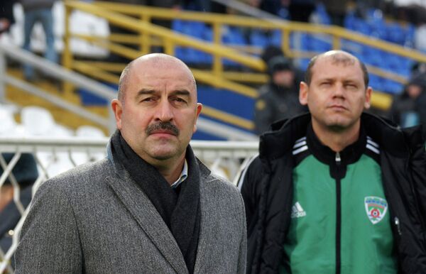 Станислав Черчесов и Мирослав Ромащенко (слева направо)