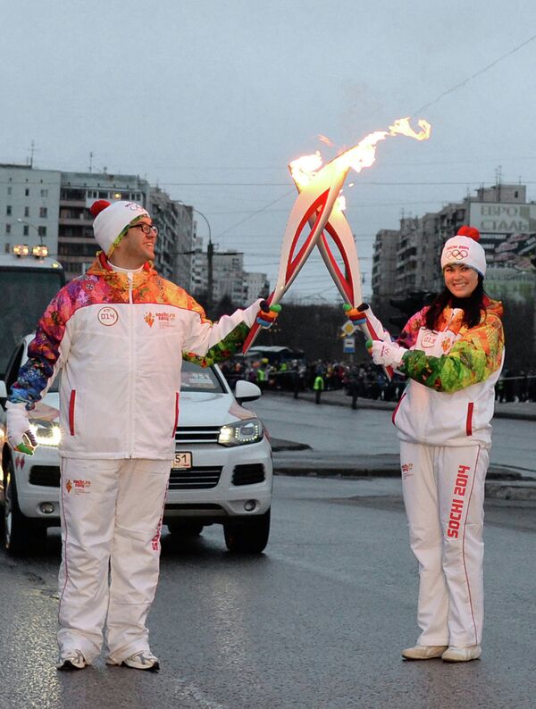 Эстафета Олимпийского огня. Мурманск