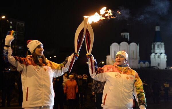Эстафета Олимпийского огня. Мурманск