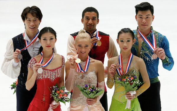 Пан Цин и Тун Цзянь, Алена Савченко и Робин Шолковы, Пен Чен и Чжан Хао (слева направо)