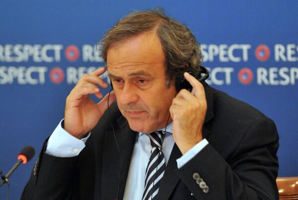 Президент Союза европейских футбольных ассоциаций (УЕФА) Мишель Платини