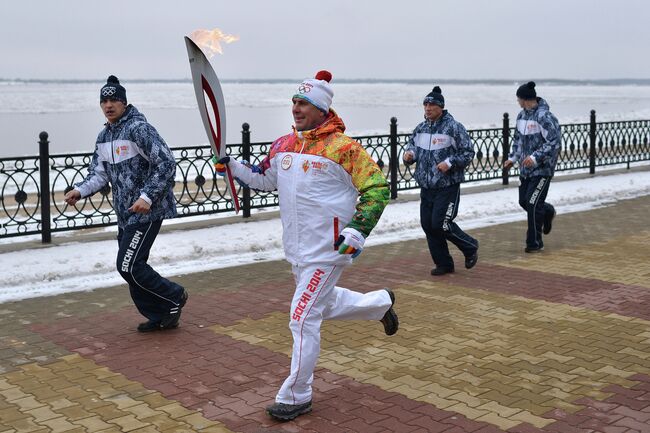 Эстафета Олимпийского огня. Хабаровск