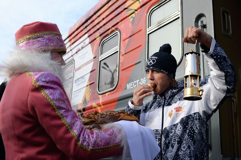 Эстафета Олимпийского огня. Благовещенск