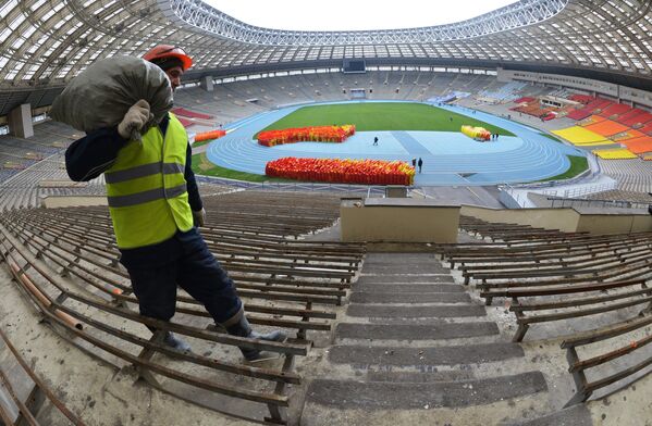 Реконструкция стадиона Лужники к ЧМ-2018 по футболу