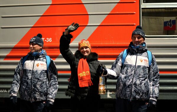 Олимпийский огонь прибыл в Новокузнецк