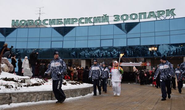 Эстафета олимпийского огня. Новосибирск. День 1