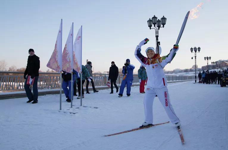 Олимпийская чемпионка 1994 года по биатлону Луиза Носкова Олимпийская чемпионка 1994 года по биатлону Луиза Носкова