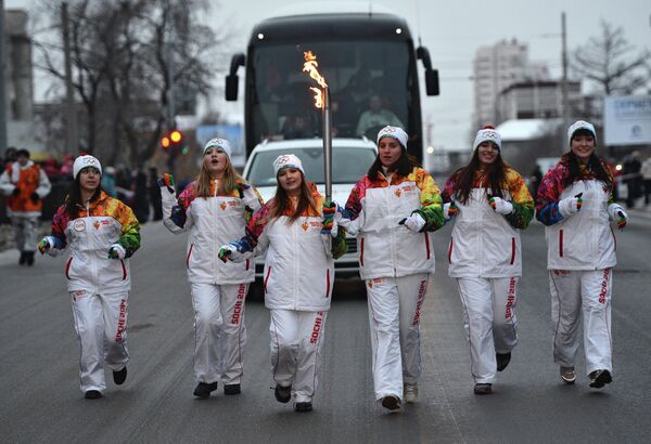 Эстафета олимпийского огня. Екатеринбург