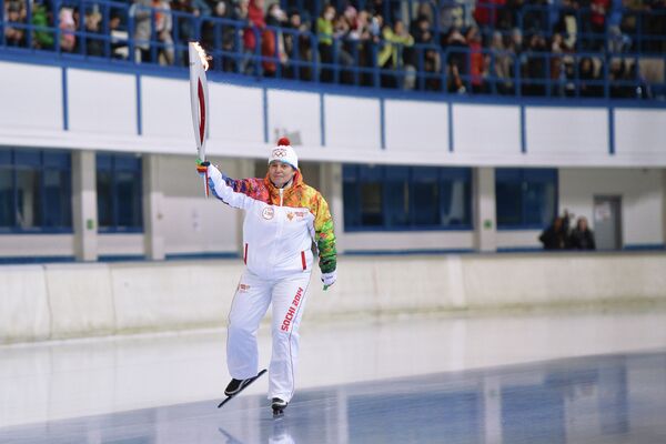 Мастер спорта международного класса по конькобежному спорту Елена Тюшнякова