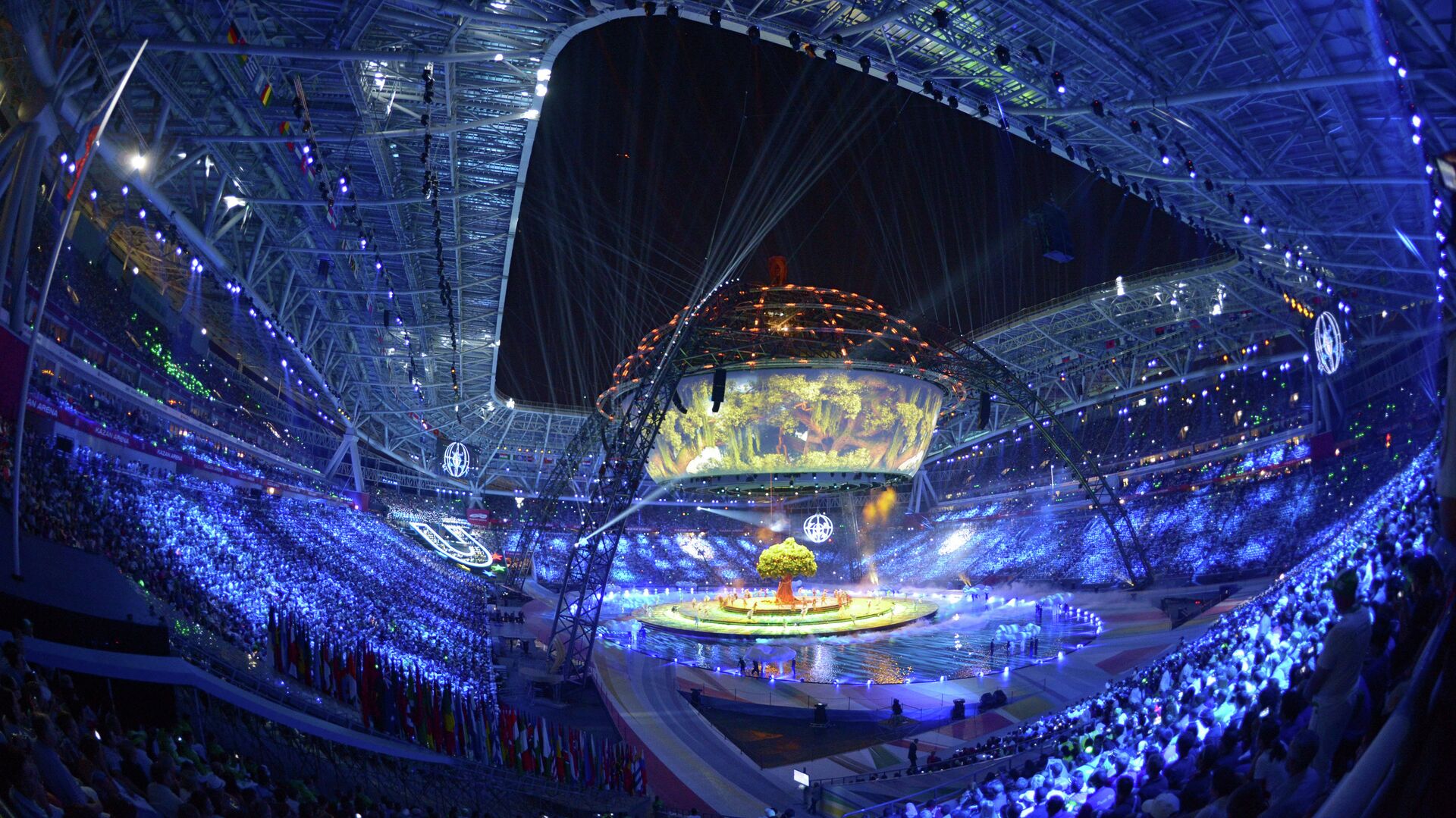 Церемония открытия XXVII Всемирной летней Универсиады 2013 - РИА Новости, 1920, 13.12.2021