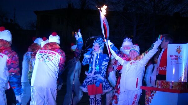 Мама 34 детей пробежала с факелом Олимпиады в Самаре