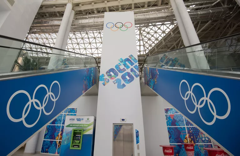 Первый день работы главного медиацентра в Олимпийском парке в Сочи Первый день работы главного медиацентра в Олимпийском парке в Сочи